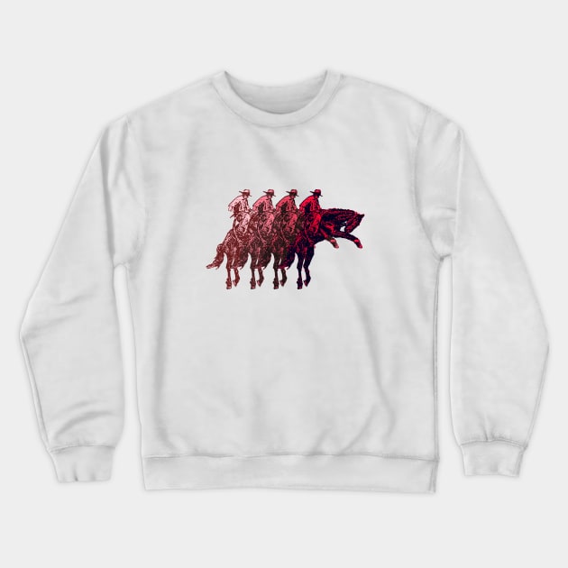 Wild Saddle 3 Crewneck Sweatshirt by Horsemansrodeo